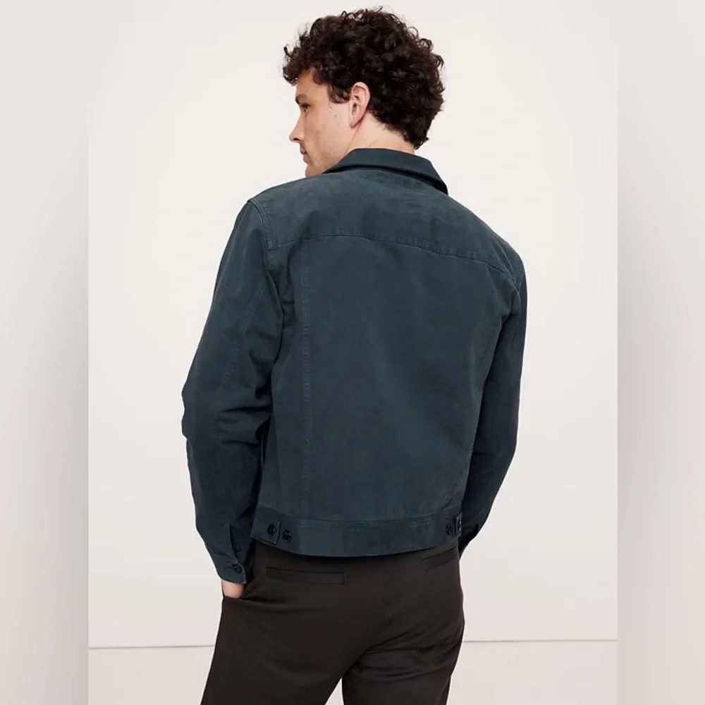 NEW! Banana Republic Collegiate Blue Twill Mechanic’s Jacket - Small 🛞